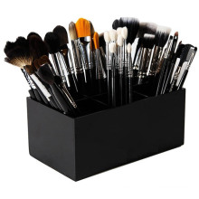 Custom acrylic cosmetic Display Stand black plastic Makeup Brush Holder lipstick organization display